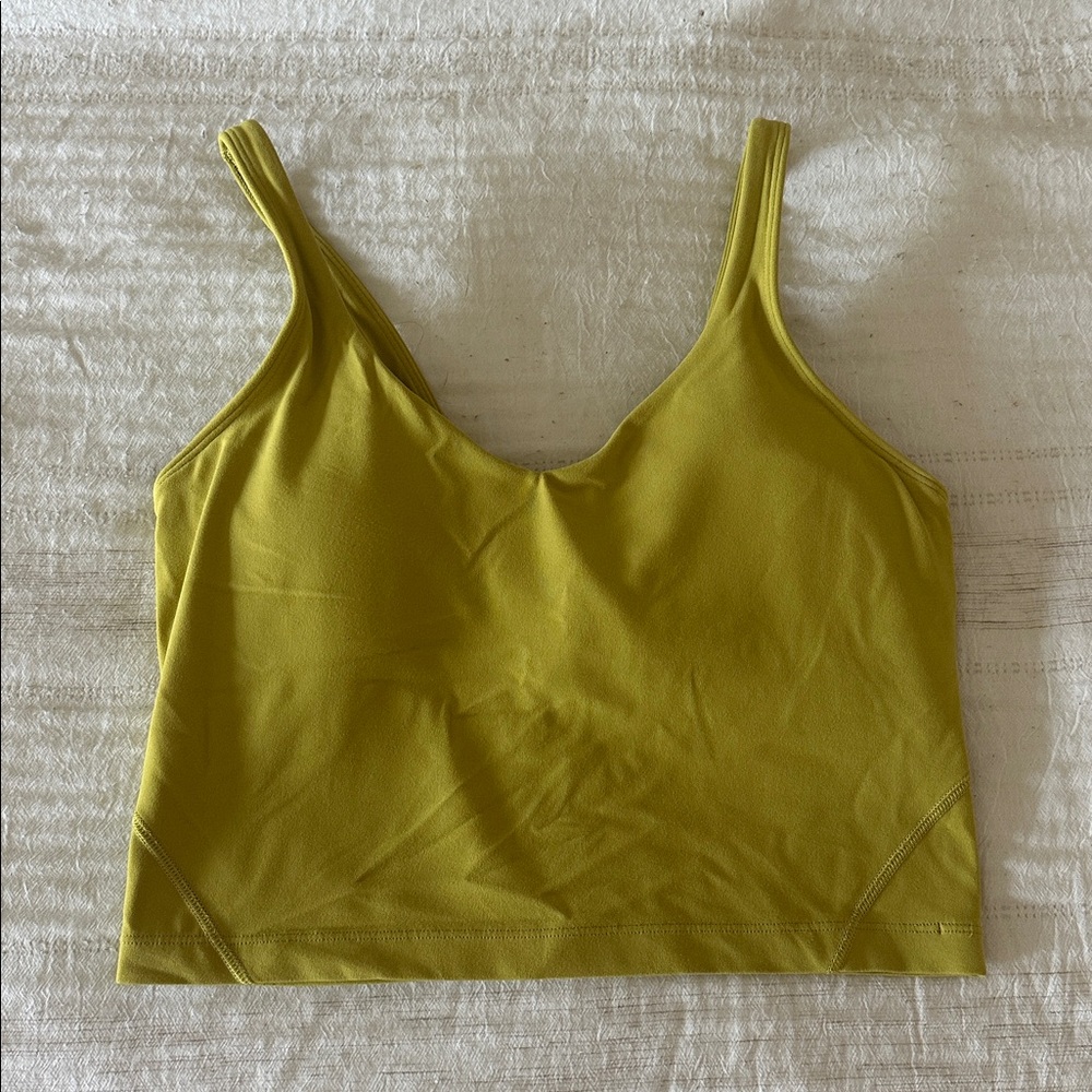 Lululemon Align Crop Tank in chartreuse - Size 6